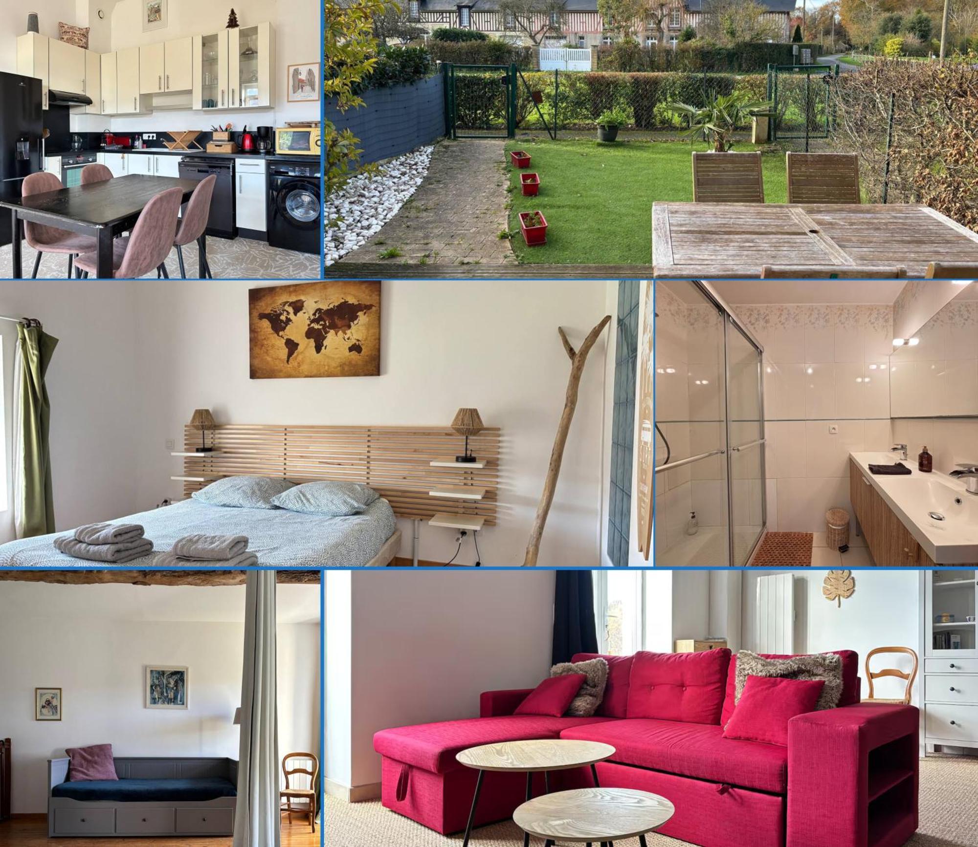 Les Douves Duplex 5 Personnes Lumineux Avec Jardin Et Terrasse Amenagee , Vue Sur Chateau A 5Mn De La Mer, Proche Omaha Beach Et Bayeux Commes 외부 사진